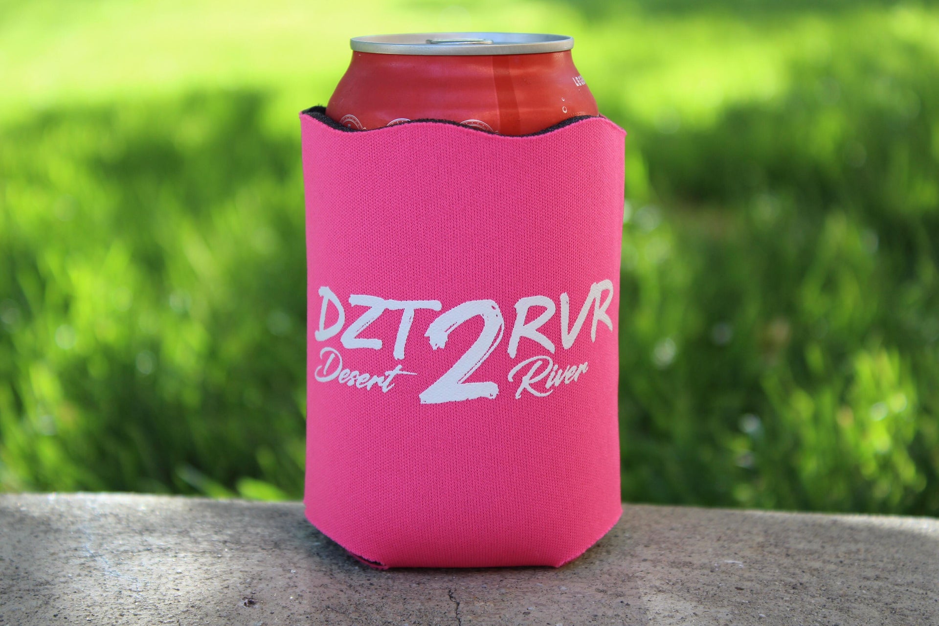 Koozie- Tall Seltzer Koozie Pink with Green Logo – SSI Lifestyle